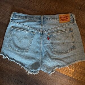 Levi's Light Blue Denim Cutoff Shorts